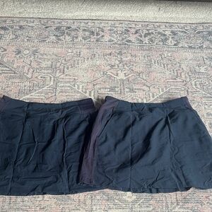 pair of Dark Blue Women's athletic skirts